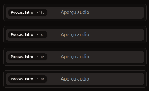 Génération audio dark